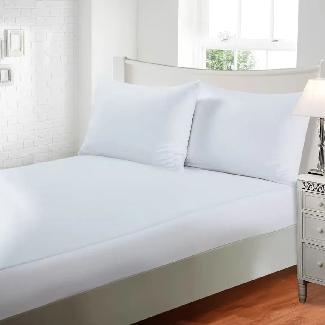 Jogo de Cama Jolitex Lençol Queen 3 Peças Branco Liso