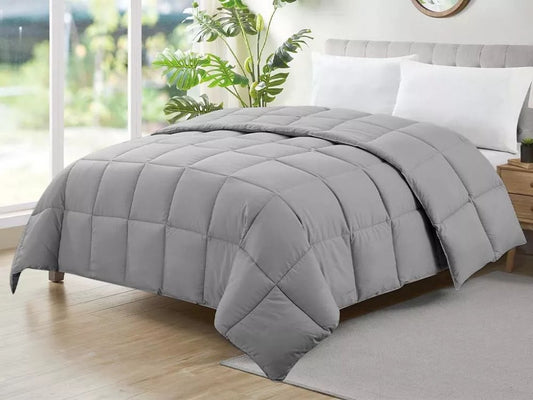 Edredom Ecopluma Toque De Pluma King 280x260 Cinza