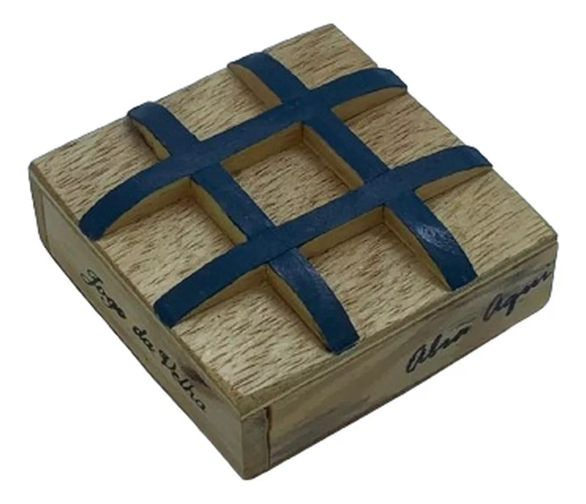 Brinquedo Mini Jogo da Velha de Madeira