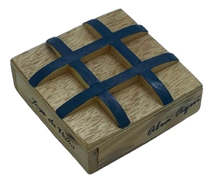 Brinquedo Mini Jogo da Velha de Madeira