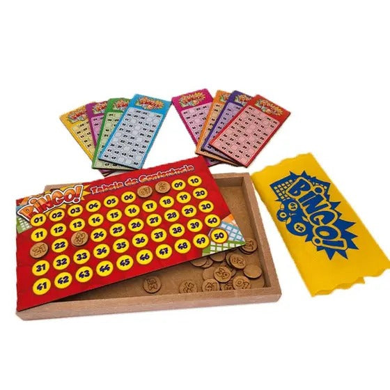 Brinquedo Jogo Bingo Em Madeira