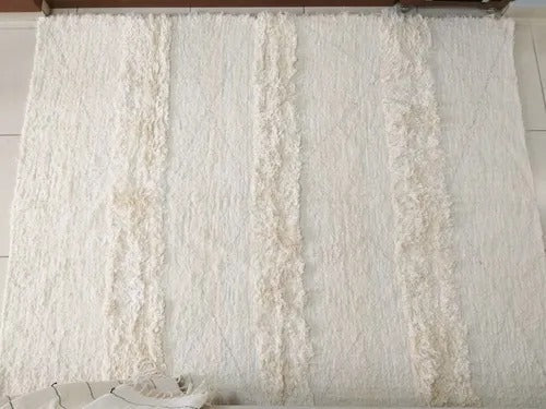 Tapete Algodão Bordado Vanil 1,50x1,50m